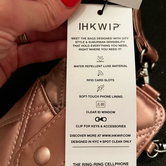 IHKWIP Pink The Ring Ring Cellphone Crossbody with RFID Wallet NWT sold out - Picture 8 of 13